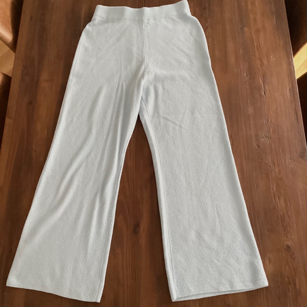 Soft Waffle Knit Pajama Set - Light Blue - Picture 12 of 16